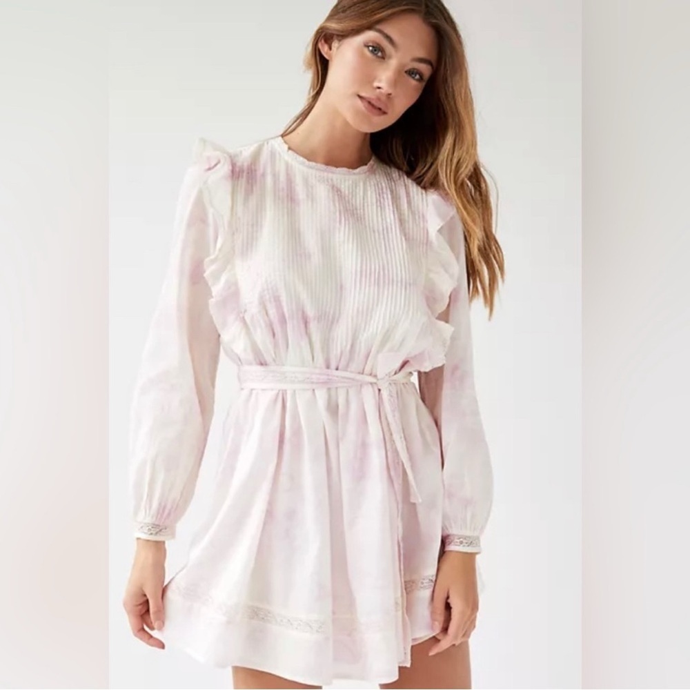 Aritzia Wilfred la Boheme Elia Long-sleeve Ruffled Dress sz XS